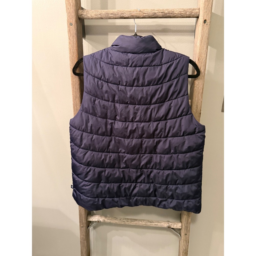 Gap Cold Control Navy Blue Puffer Vest Water Resistant Sleeveless Jacket Large - Picture 8 of 8
